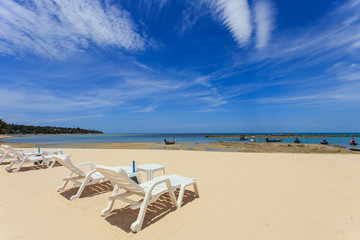 Tropical sea and blue sky in Koh Samui, Thailand