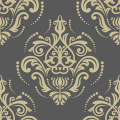 Floral Seamless Vector Pattern. Orient Abstract Background