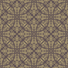 Damask Seamless Vector Pattern. Orient Background