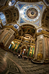 Interior of Saint Isaac's Cathedral in Saint Petersburg