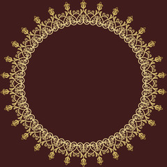 Floral Vector Pattern. Orient Abstract Background
