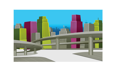 City vector illustration