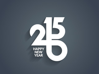 Beautiful vector happy new year 2015 text design.