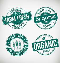 Obraz premium Organic Food Stamps