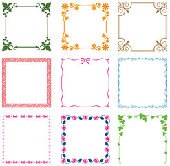 シンプル飾り枠