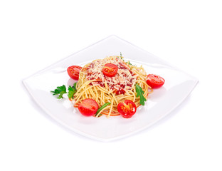 Pasta with tomato sauce
