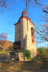 Fototapeta premium Schloss Vollrads im Rheingau, der Wohnturm (November 2014)