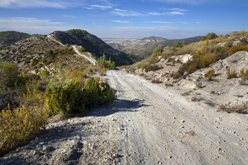 Camino en los Cerros del Rinc&oacute;n. Pastrana. Guadalajara