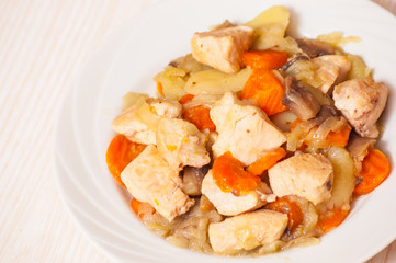 chicken breast with vegetables
