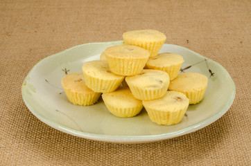Pineapple cup cookie