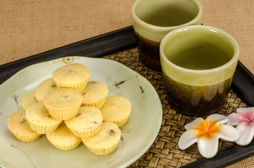 Pineapple cup cookie