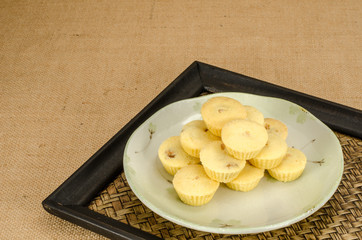 Pineapple cup cookie