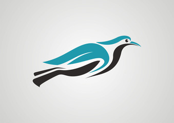 Bird illustration logo abstract  vector