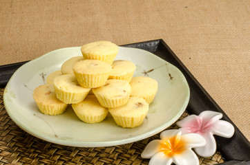 Pineapple cup cookie