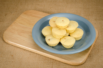 Pineapple cup cookie