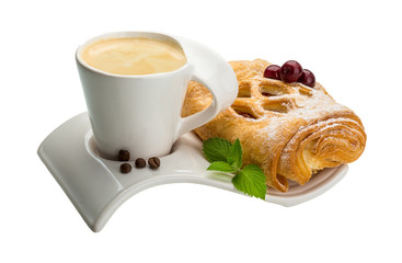 Coffee with pastry