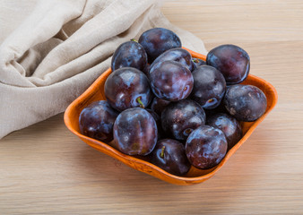 Ripe fresh plum