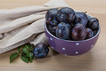 Ripe fresh plum