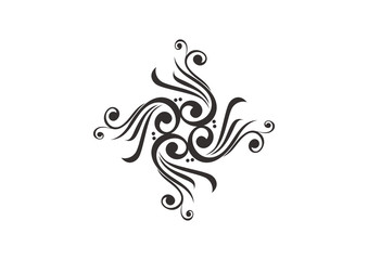 Black ornamental element design