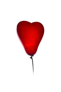 Balloon in the form of heart