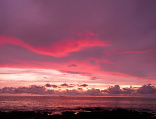 Sunset Paradise Evening Scene