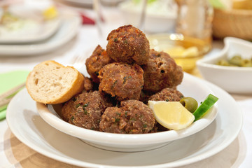 Keftedes, meat balls, griechisch