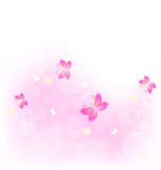 Abstract nature background with butterfly for design celebration