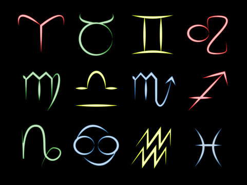 Zodiac Symbol neon