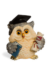 Statuette owl symbol of knowledge