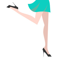 Elegant sexy women high heel shoe vector isolated