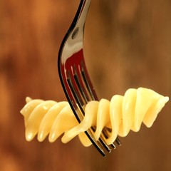 Spirelli auf der Gabel