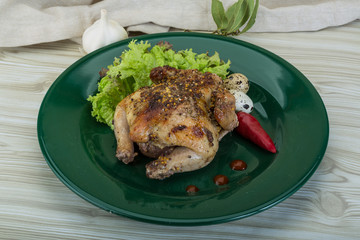 Quail grilled