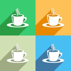 Coffee cup icon..Menu icon