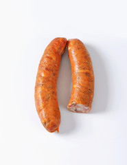 Smoked pork sausages