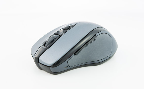 computer wireless mouse isolated