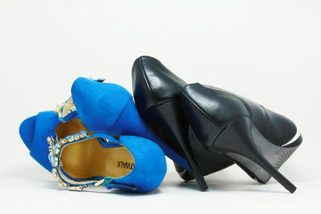 Two pairs of high heels.