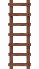 Holzleiter, dunke-braun