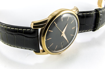 wristwatch on a white background