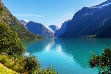 Naklejka na ściany i meble Lake in Norway