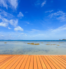 Fototapeta premium Tropical sea and blue sky in Koh Samui, Thailand