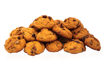 isolated homemade cookies