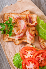hot big sandwich
