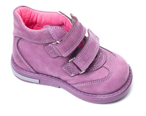 magenta children`s boot