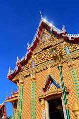 Naklejka premium Thai art temple building