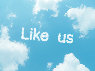 Naklejka na ściany i meble cloud words with design on blue sky background
