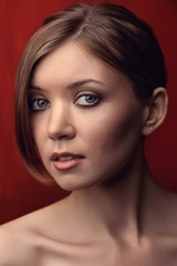 Fototapeta premium the beautiful girl poses