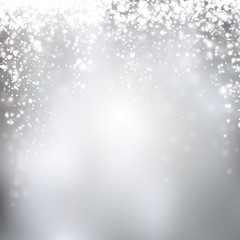 Christmas silver abstract background.