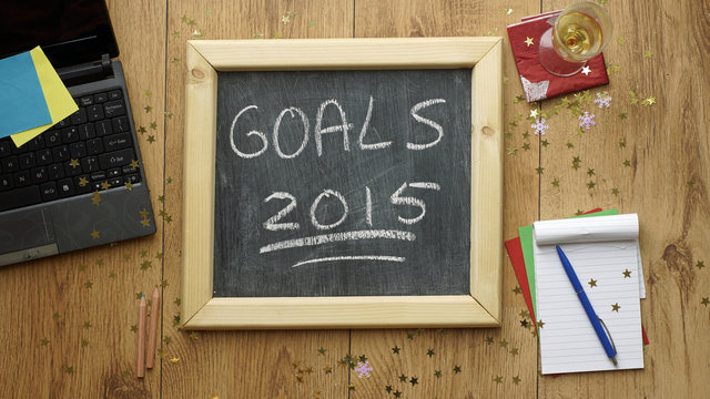 goals written on a chalkboard