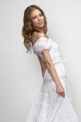 Naklejka premium portrait of the young beautiful girl