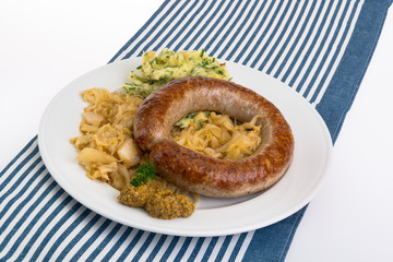 Bratwurst mit Senf